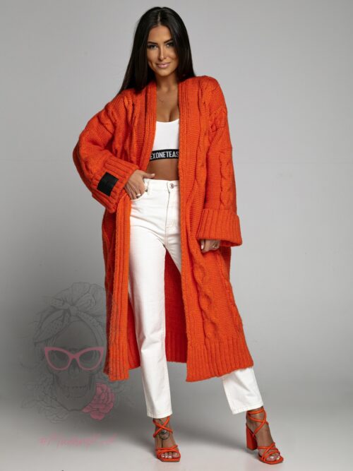Kardigan premium MC Trenza pomarańczowy