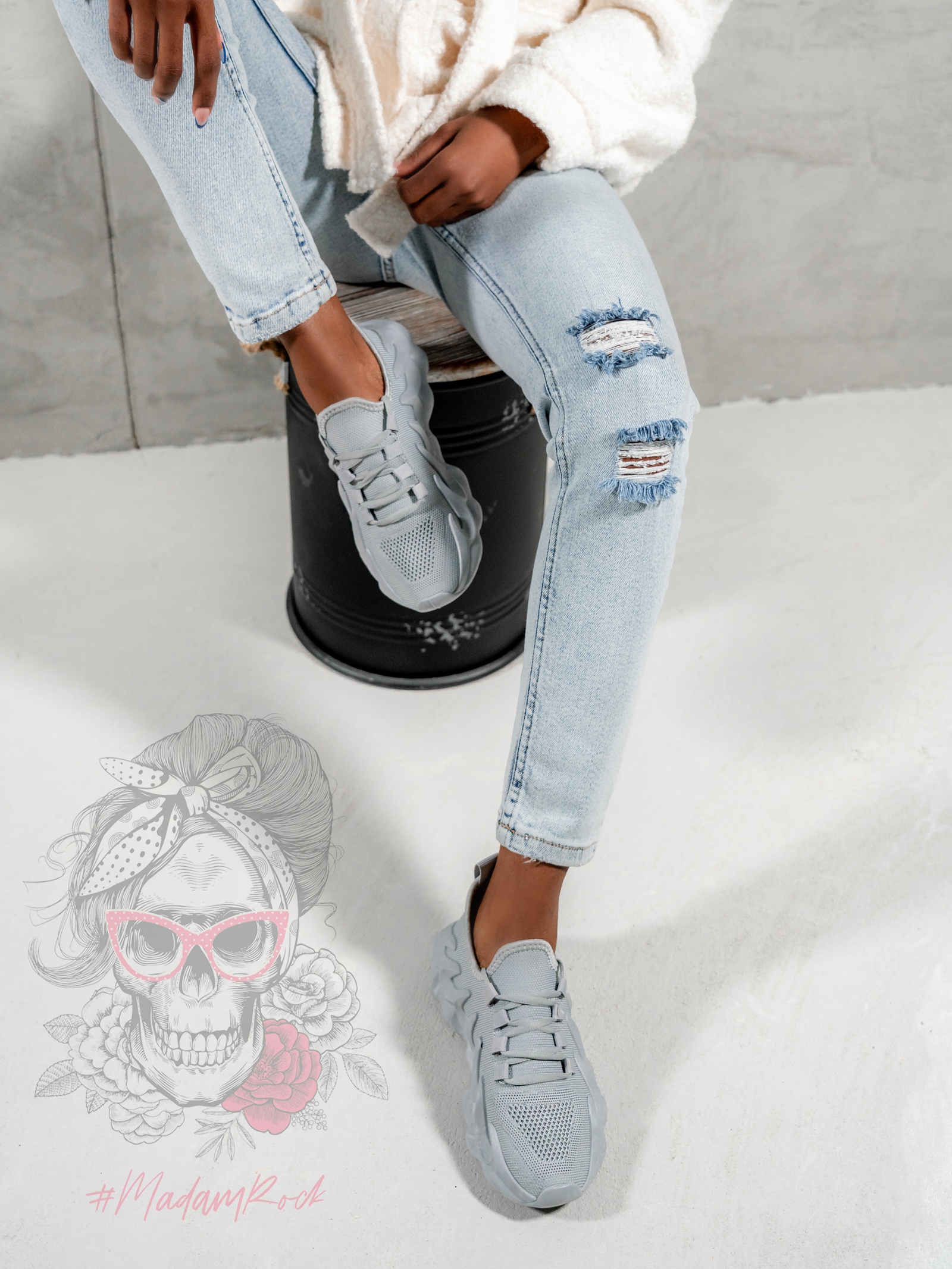 Buty sportowe Madam Despertar szare