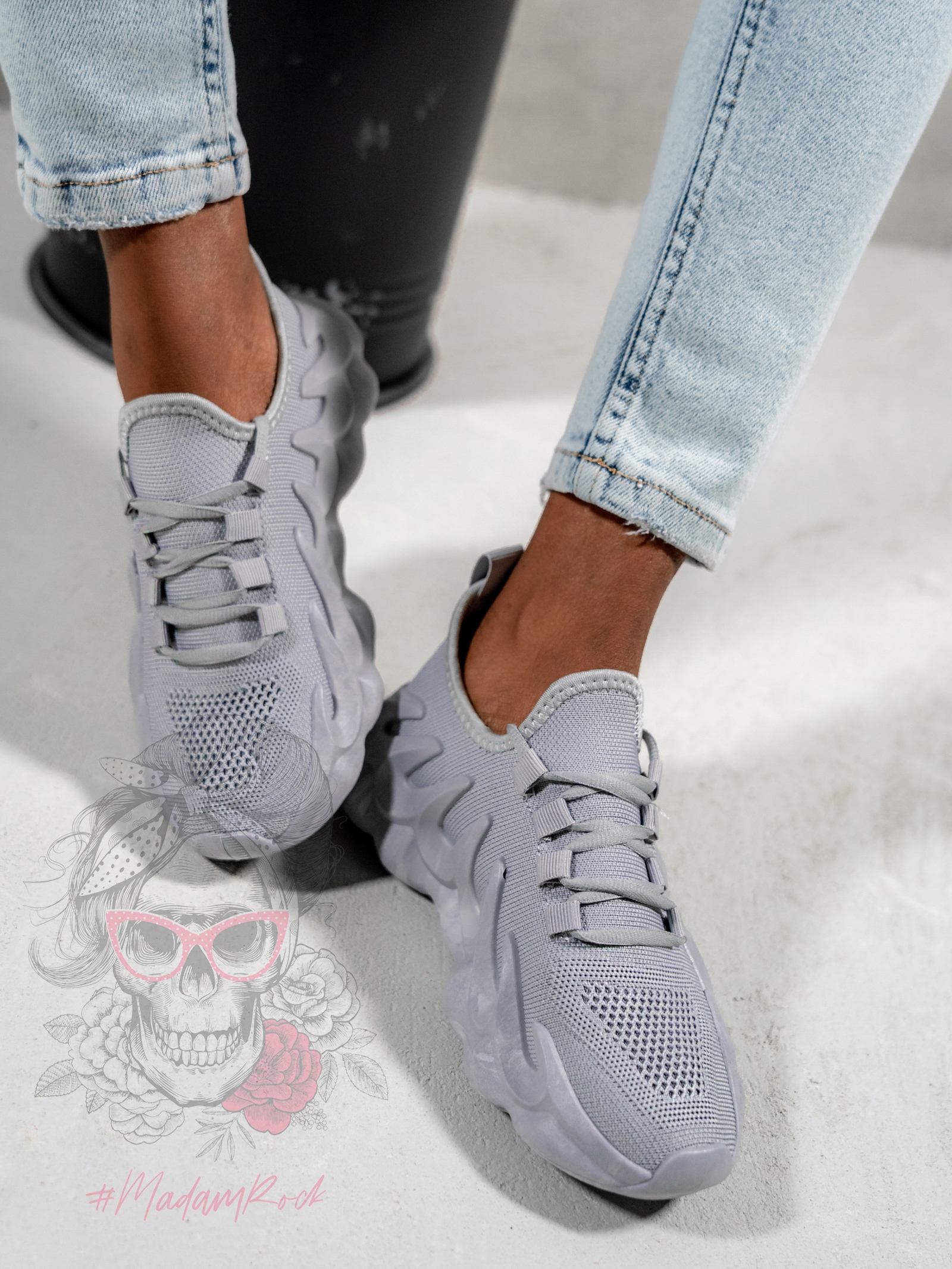 Buty sportowe Madam Despertar szare