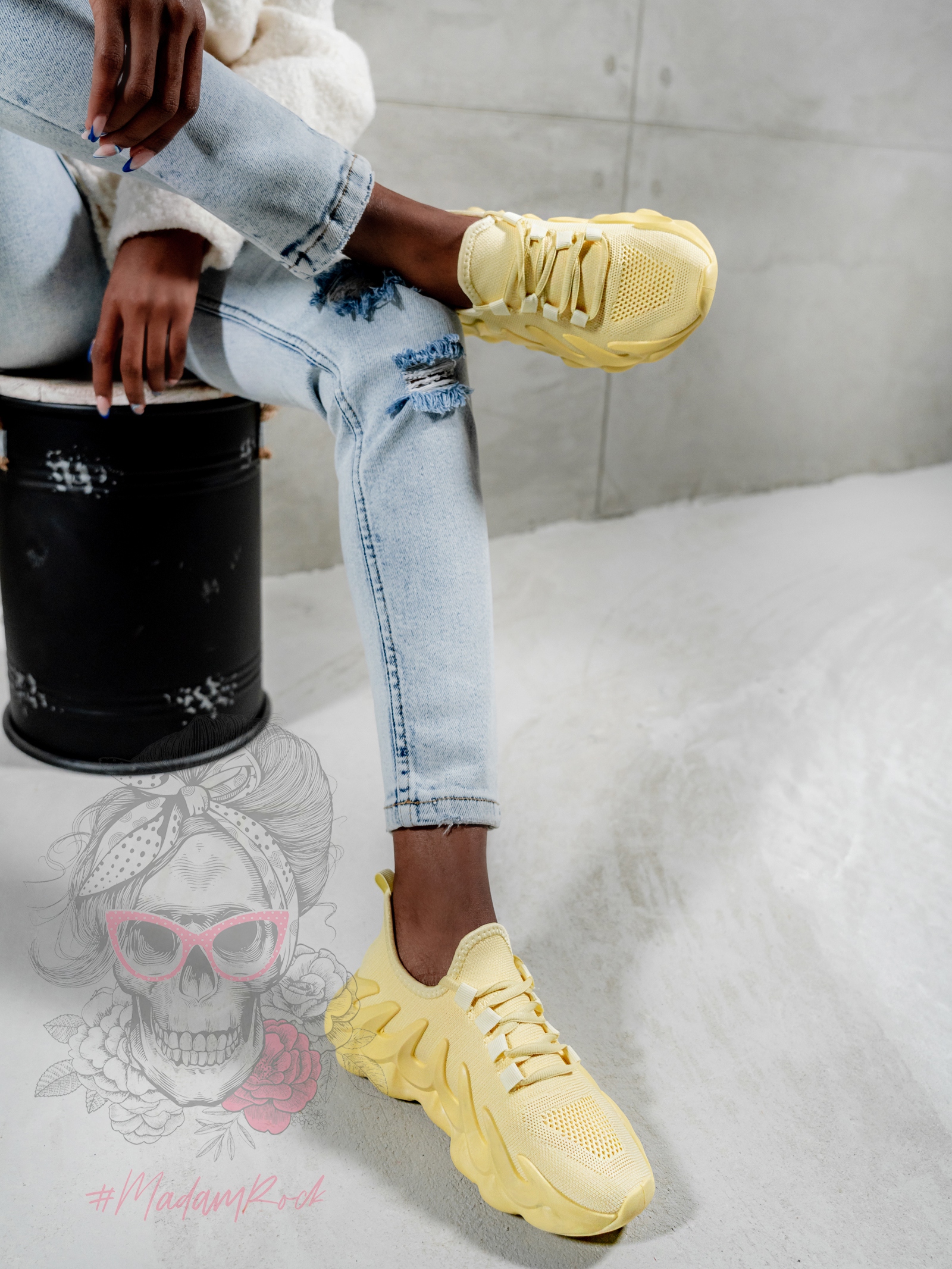 - WYPRZEDANE - Buty sportowe Madam Despertar żółte - WYPRZEDANE - Buty sportowe Madam Despertar żółte