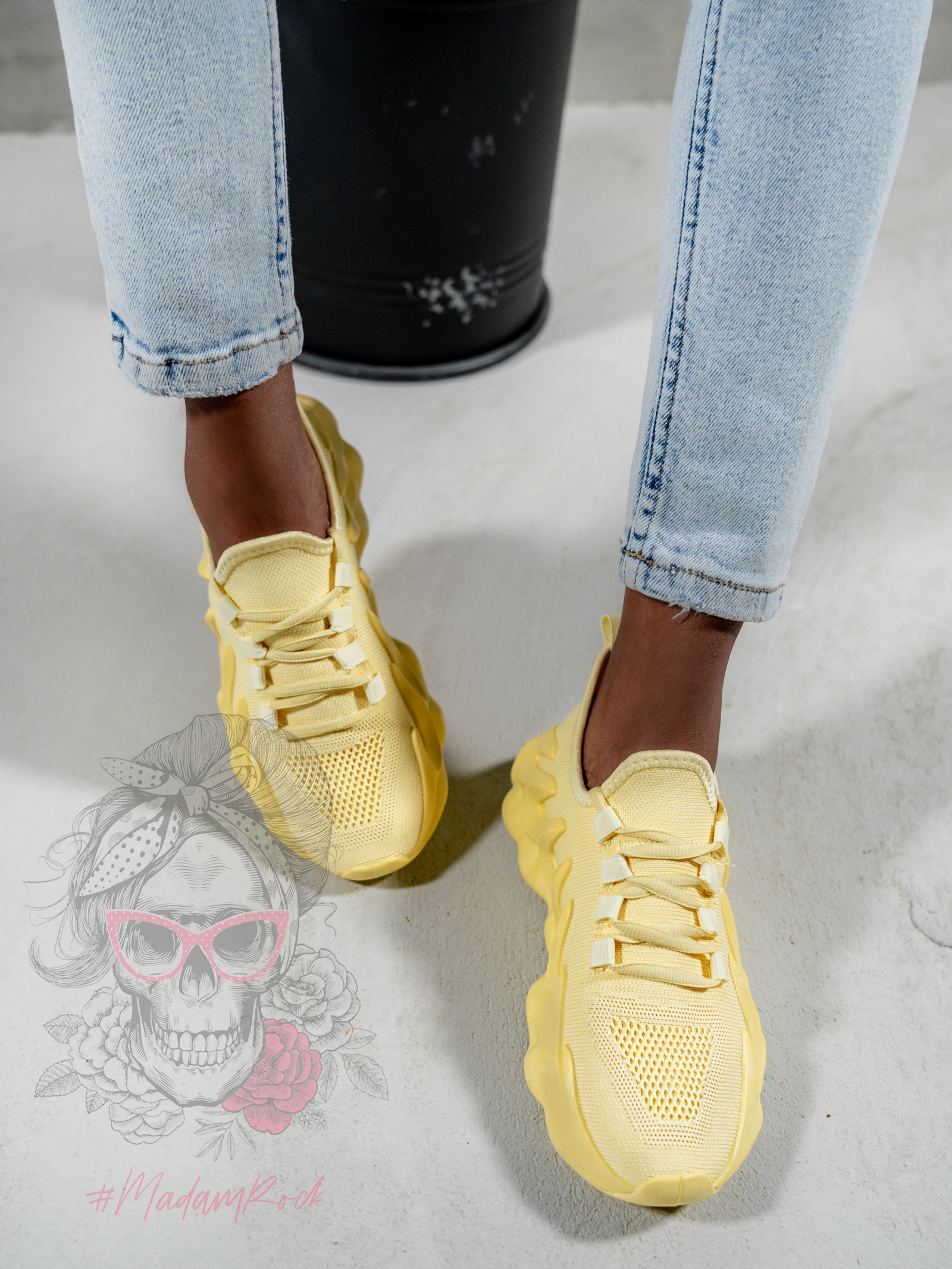 - WYPRZEDANE - Buty sportowe Madam Despertar żółte - WYPRZEDANE - Buty sportowe Madam Despertar żółte