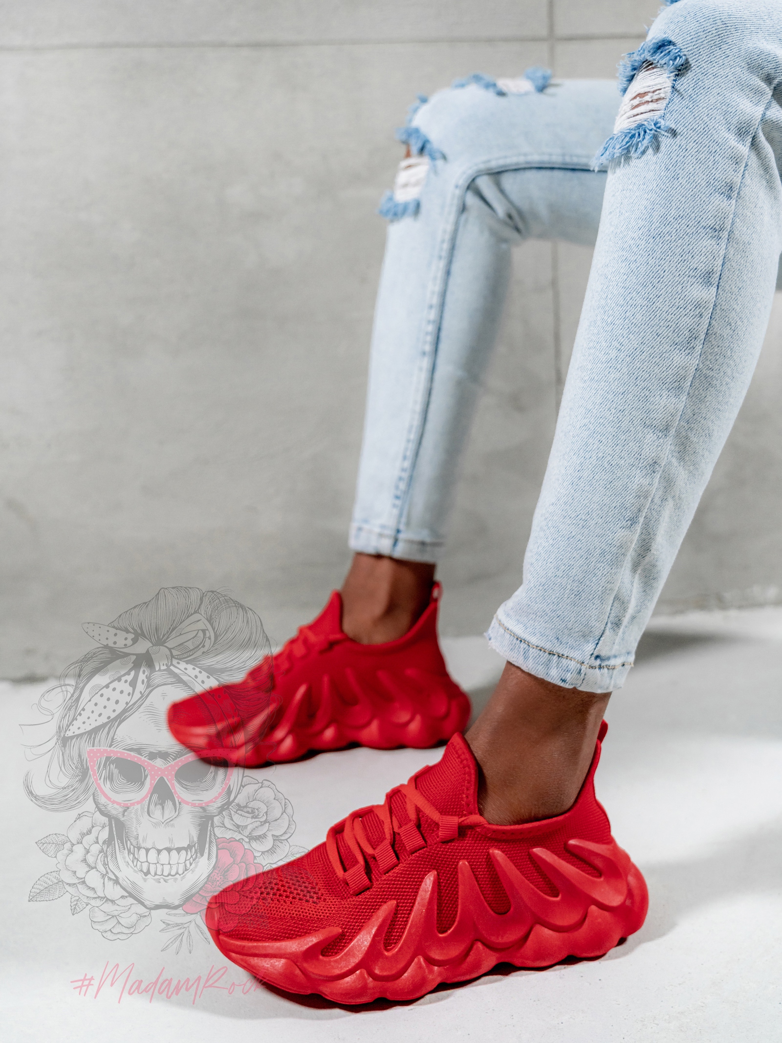 - WYPRZEDANE - Buty sportowe Madam Despertar czerwone - WYPRZEDANE - Buty sportowe Madam Despertar czerwone