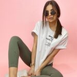 - WYPRZEDANE - T-shirt bawełniany Kiara ecru