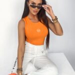 Body logowane Just Body pomarańczowe