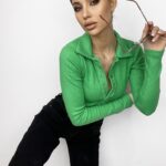 Body z kołnierzykiem Luna zielone