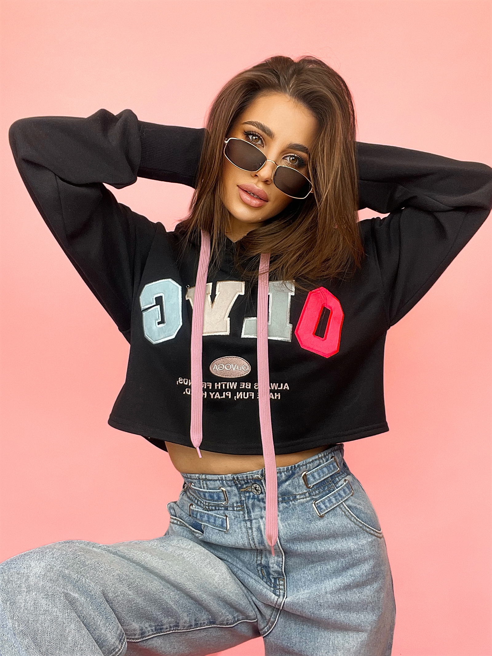 Bluza bawełniana Kimi Ola Voga czarna