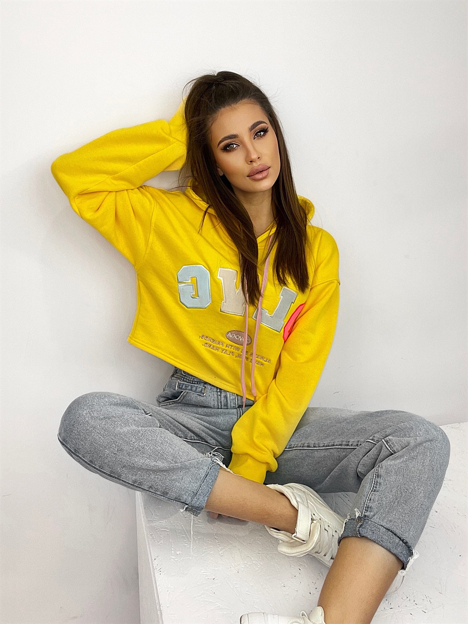 Bluza bawełniana Kimi Ola Voga żółta