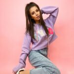 - WYPRZEDANE - Bluza bawełniana Kimi lila