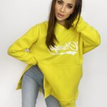 Bluza długa oversize Lumi żółta