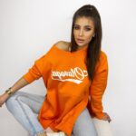 Bluza długa oversize Lumi pomarańczowa