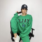 - WYPRZEDANE - Komplet bawełniany Yale zielony