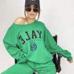 - WYPRZEDANE - Komplet bawełniany Yale zielony