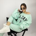 - WYPRZEADANE - Komplet bawełniany Yale miętowy