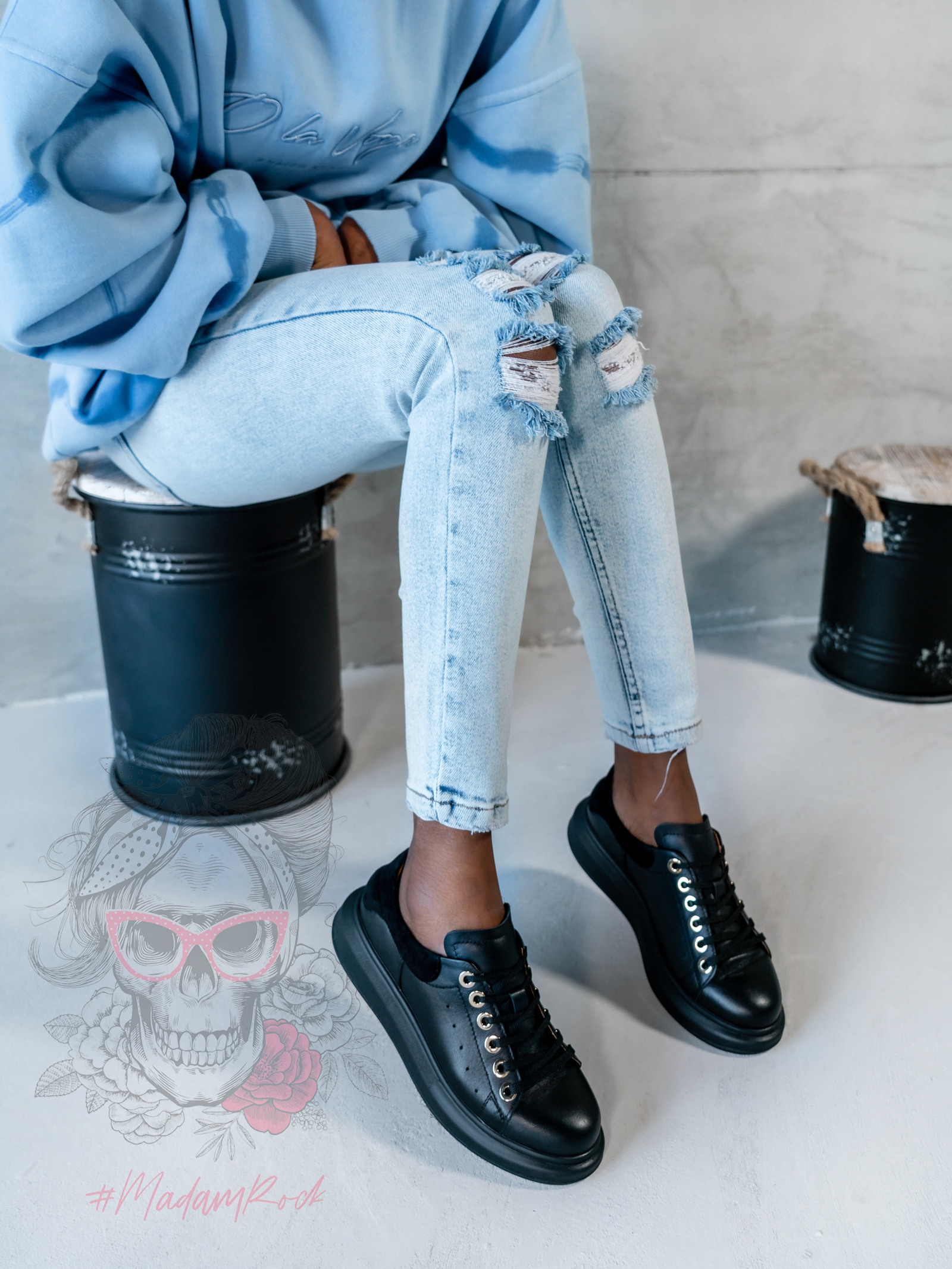 - WYPRZEDANE - Buty sportowe Casuall Rock czarne