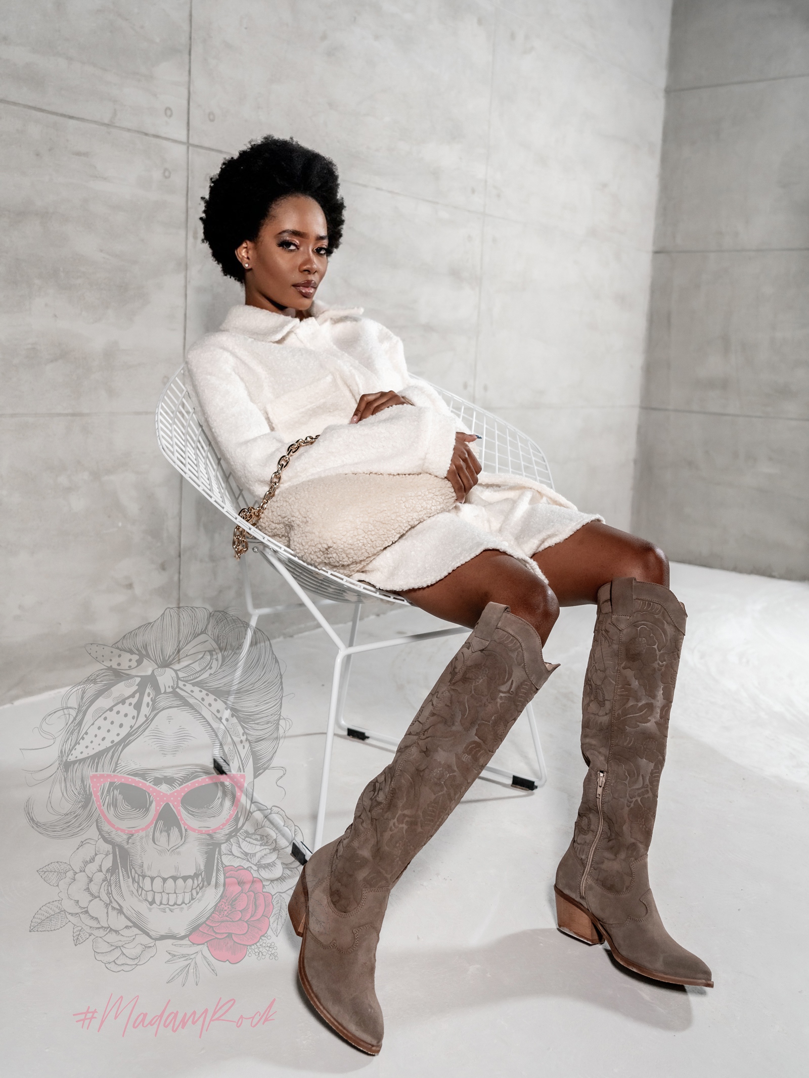 Kozaki skórzane Madam Balcer ziemiste