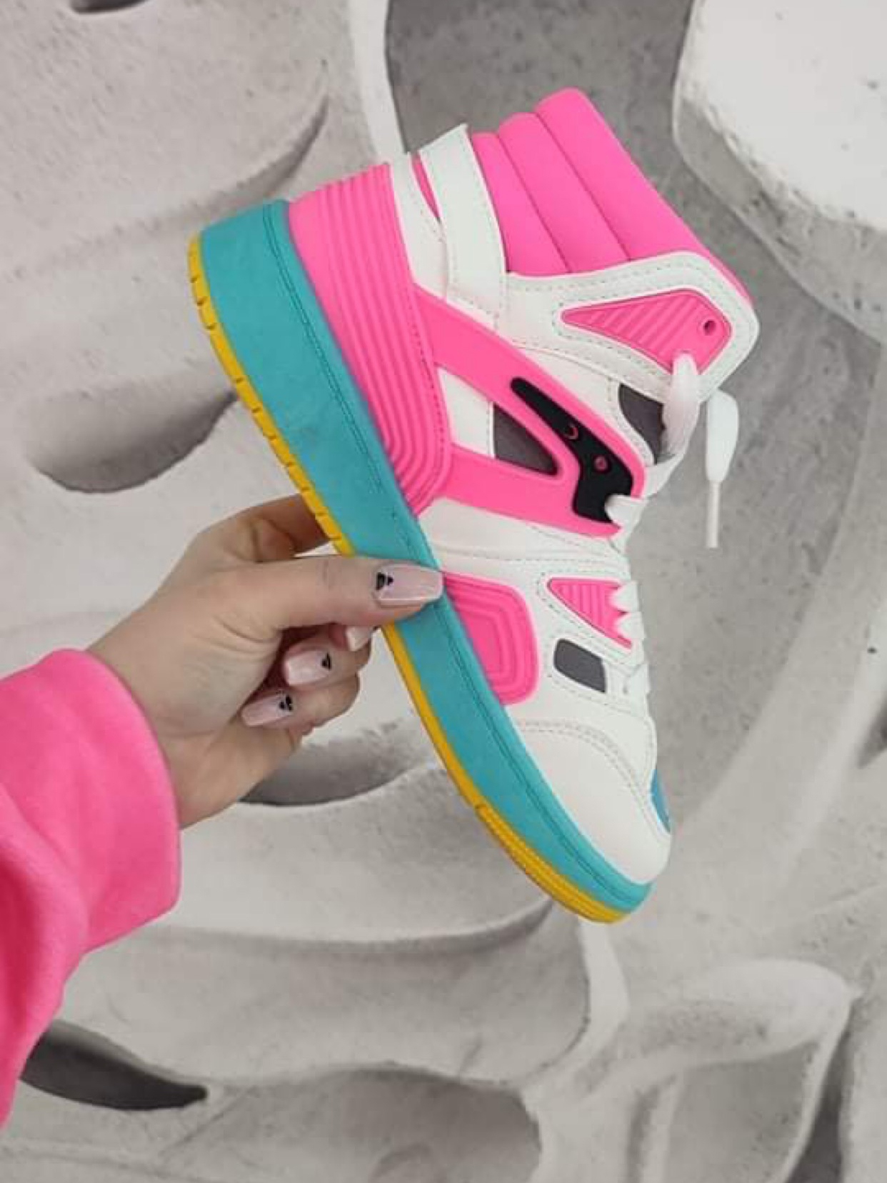 - WYPRZEDANE - Buty sportowe Rock Colorido neon fuksja - WYPRZEDANE - Buty sportowe Rock Colorido neon fuksja