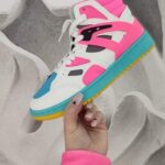 - WYPRZEDANE - Buty sportowe Rock Colorido neon fuksja