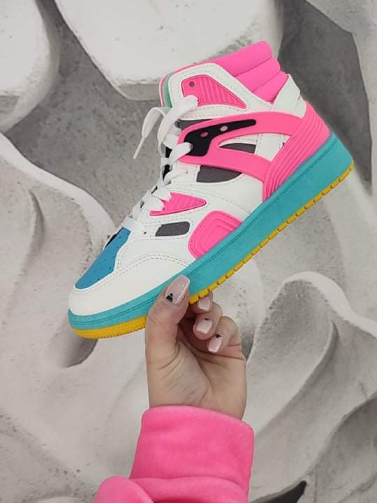 - WYPRZEDANE - Buty sportowe Rock Colorido neon fuksja - WYPRZEDANE - Buty sportowe Rock Colorido neon fuksja