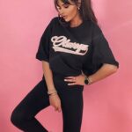 Komplet bawełniany New York czarny