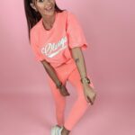 Komplet bawełniany New York pomarańczowy