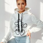 -wyprzedane-Bluza z kapturem Disney Mouse ecru
