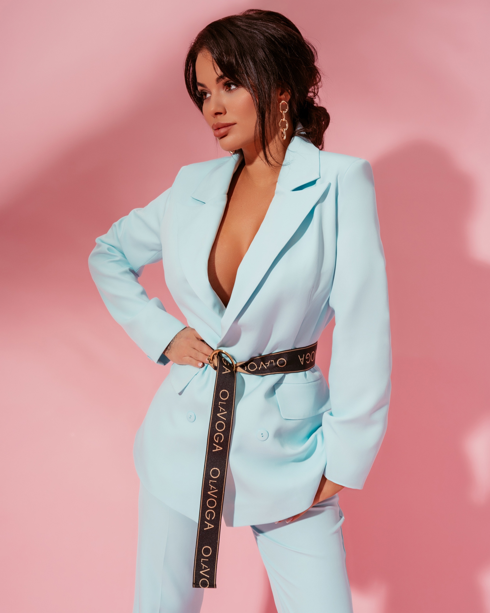 Komplet elegancki Porto błękit