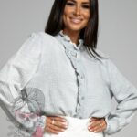 Koszula elegancka muślinowa Leya szara