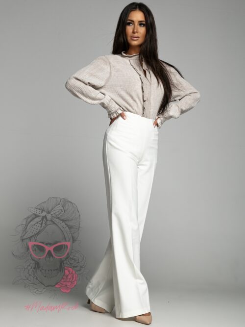 Koszula elegancka muślinowa Leya beżowa