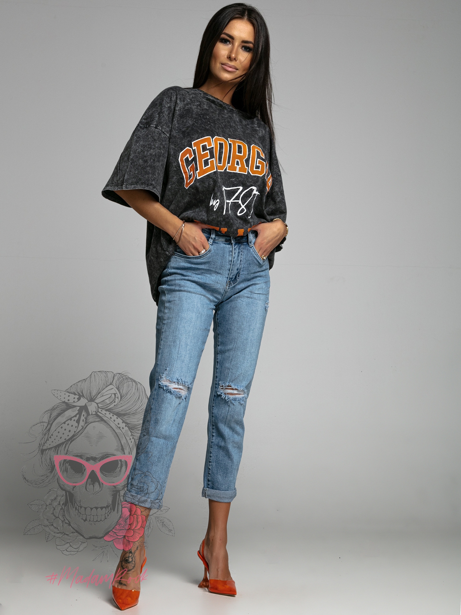 Spodnie jeansowe Hello niebieskie