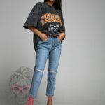 T-shirt dekatyzowany Georgia szary