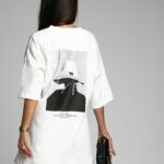 -wyprzedane- T-shirt oversize BornTo biały