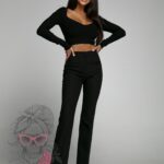 Bluzka bandażowa Raflo czarna