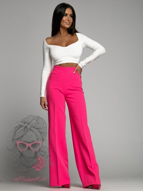 Spodnie eleganckie Mefeto fuksja