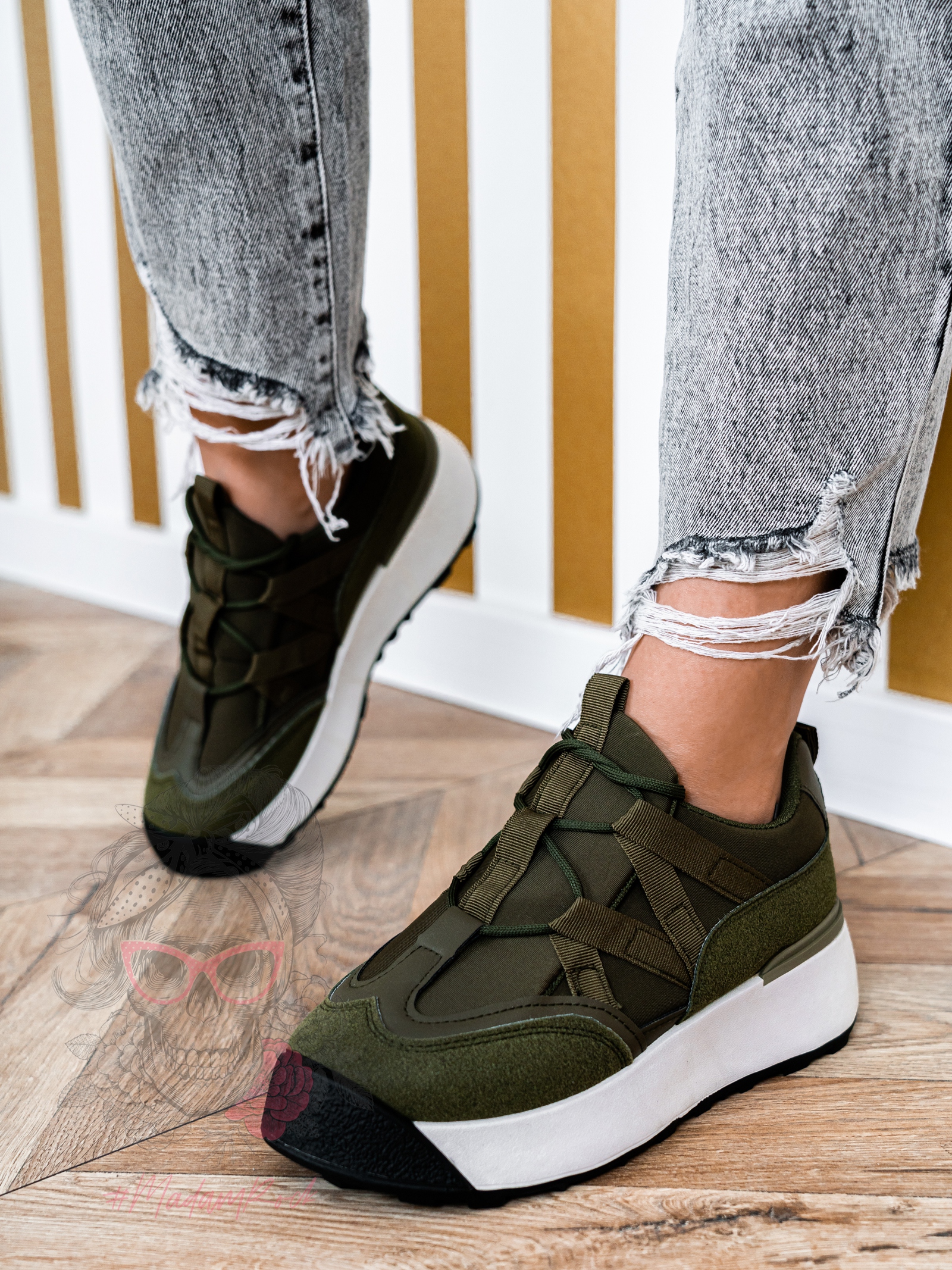 -wyprzedane- Buty Madam Homely II khaki