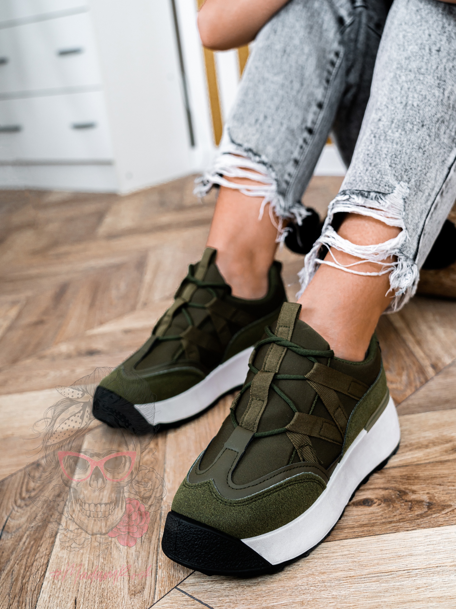 -wyprzedane- Buty Madam Homely II khaki -wyprzedane- Buty Madam Homely II khaki