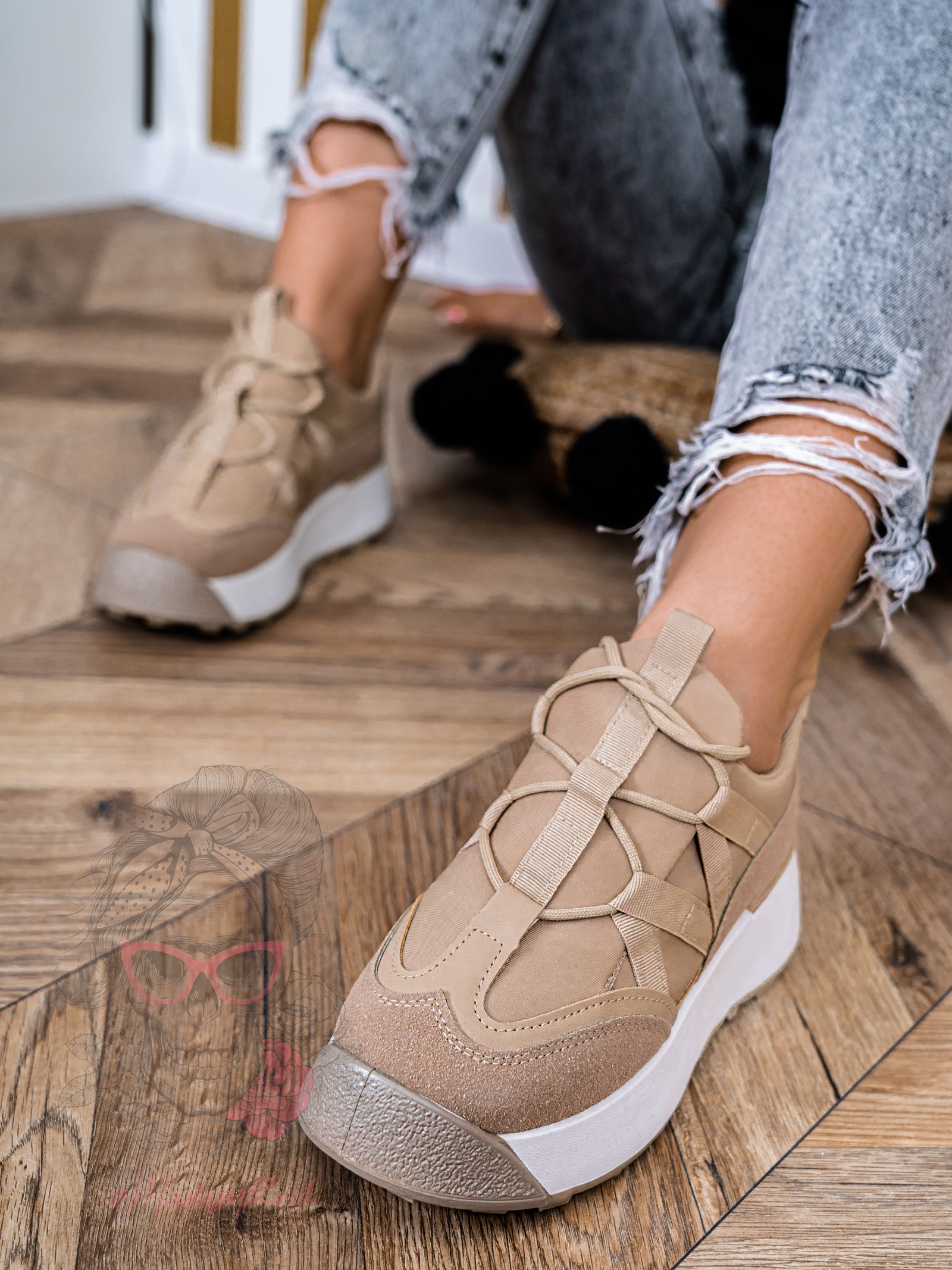 -wyprzedane- Buty Madam Homely II beżowe