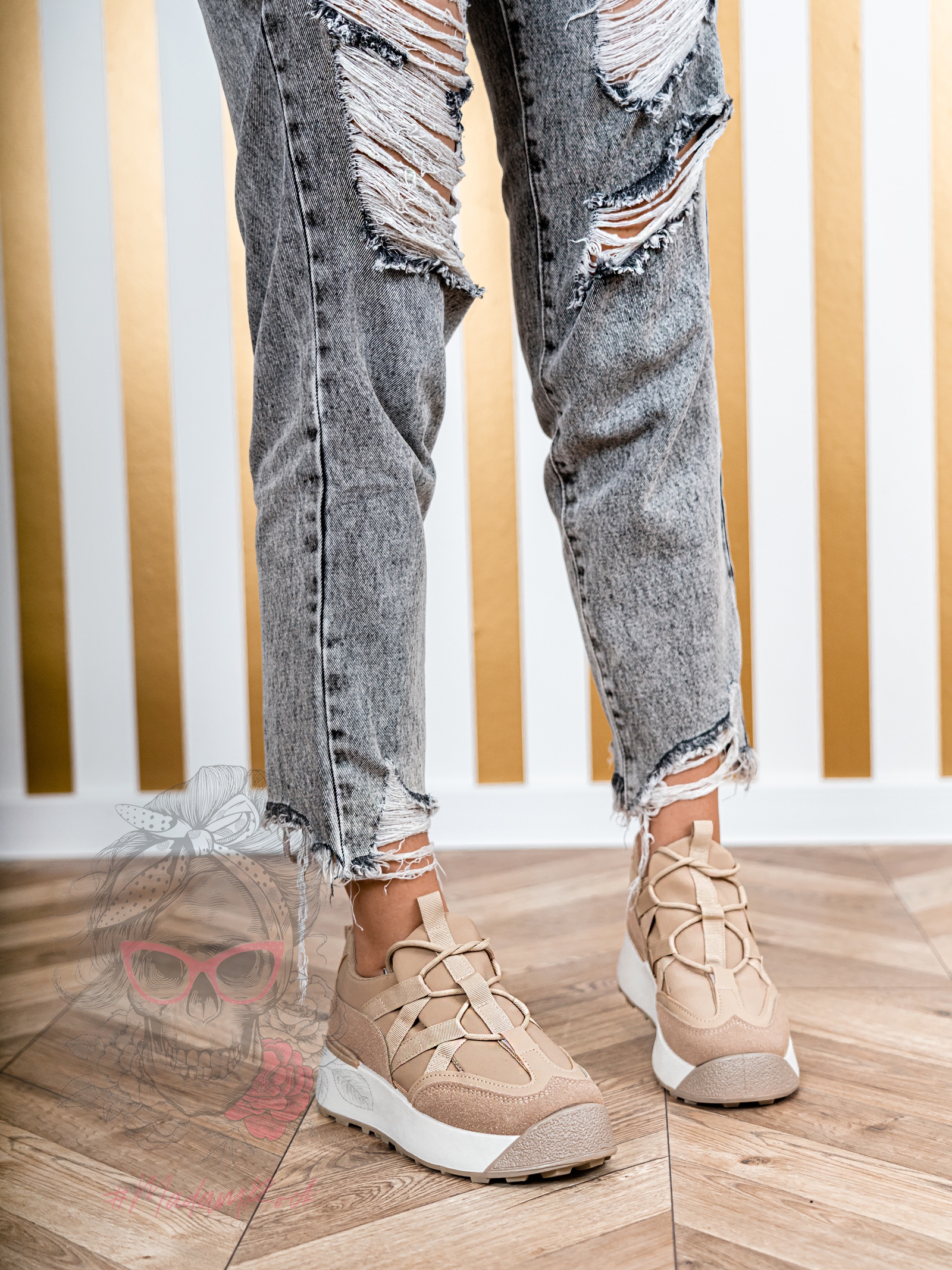 -wyprzedane- Buty Madam Homely II beżowe