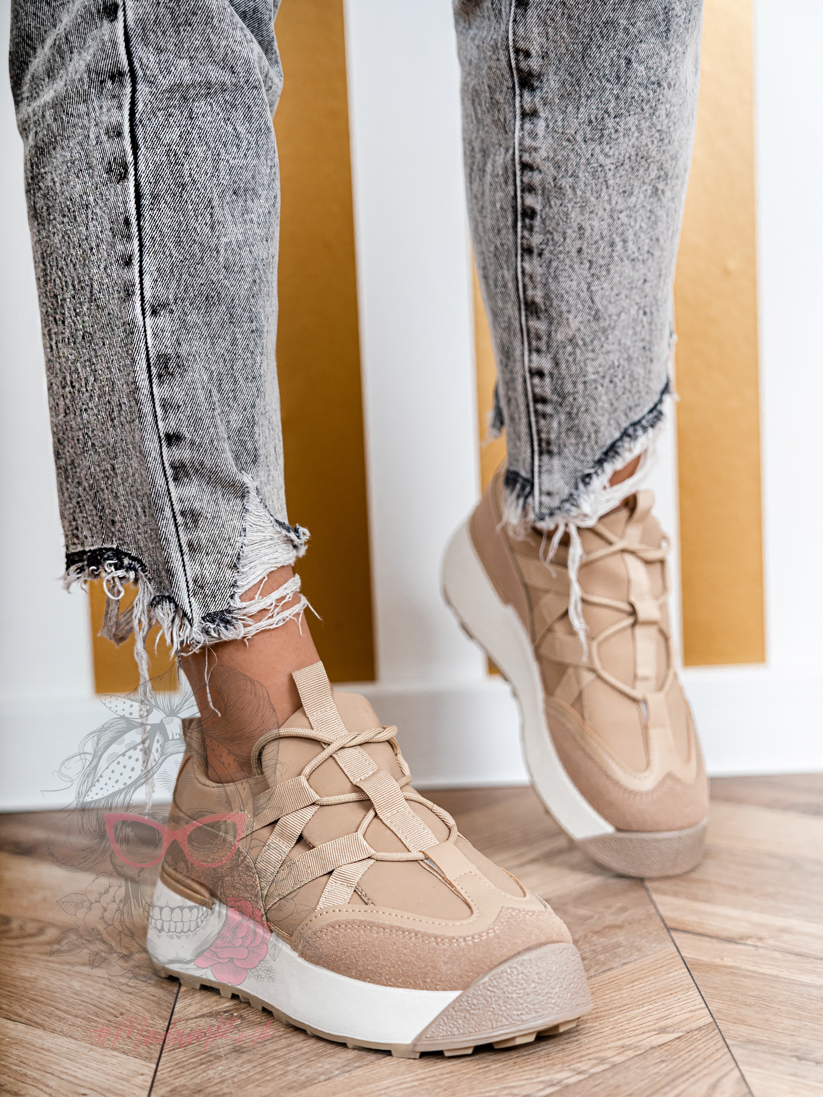 -wyprzedane- Buty Madam Homely II beżowe