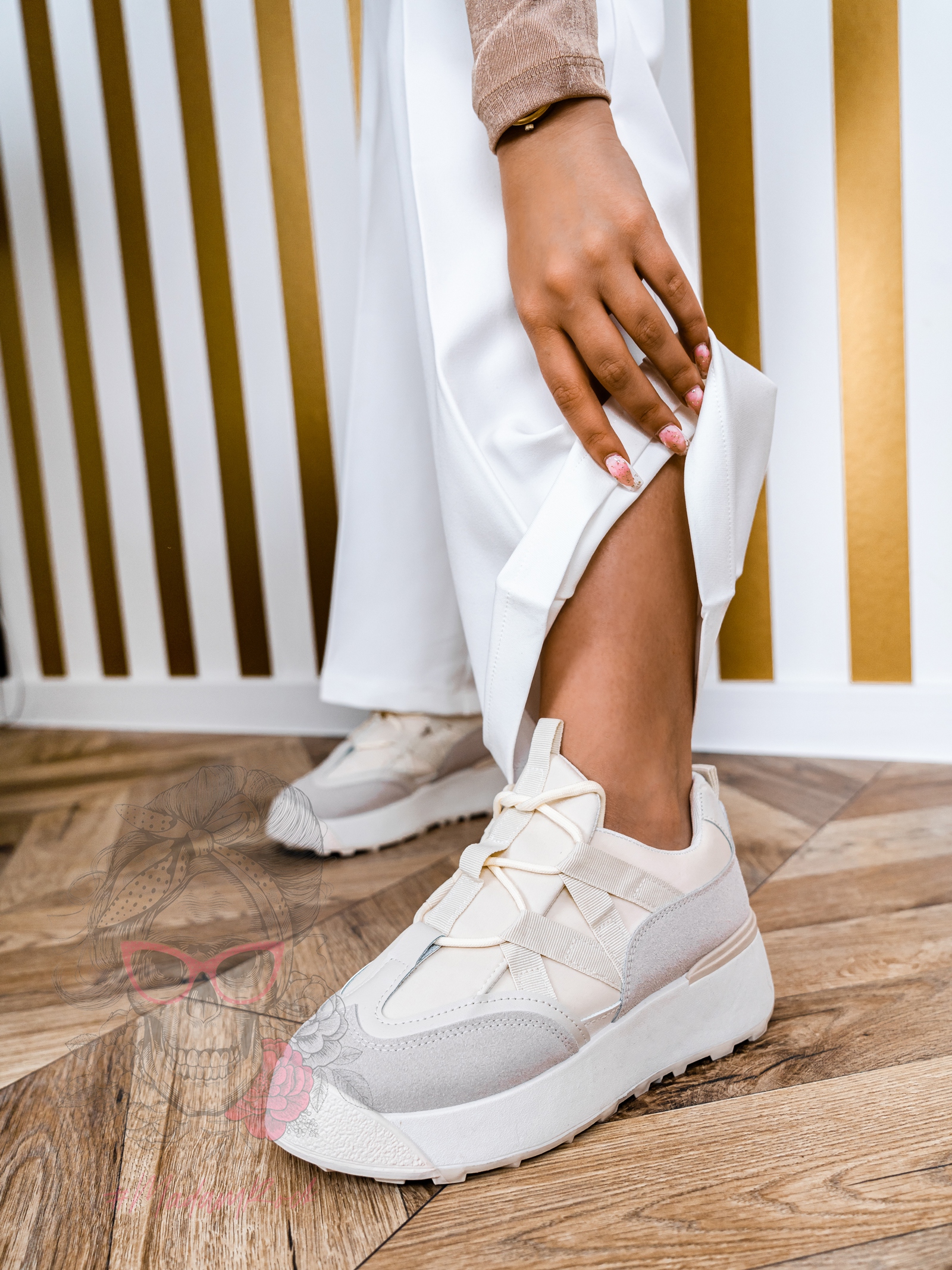 -wyprzedane-Buty sportowe Madam Homely II śmietankowe -wyprzedane-Buty sportowe Madam Homely II śmietankowe