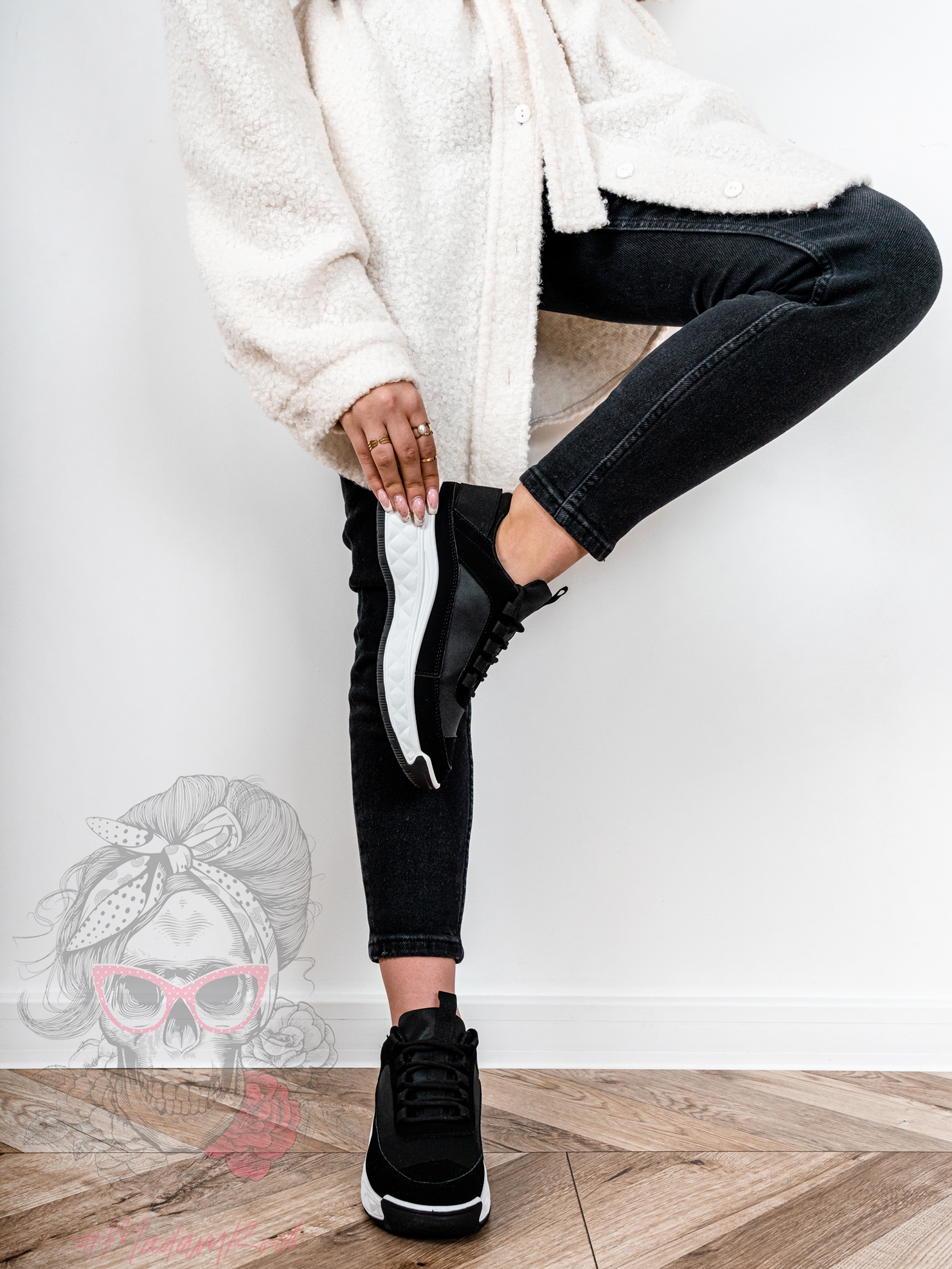 -wyprzedane-Buty sportowe Madam Osslo czarne -wyprzedane-Buty sportowe Madam Osslo czarne