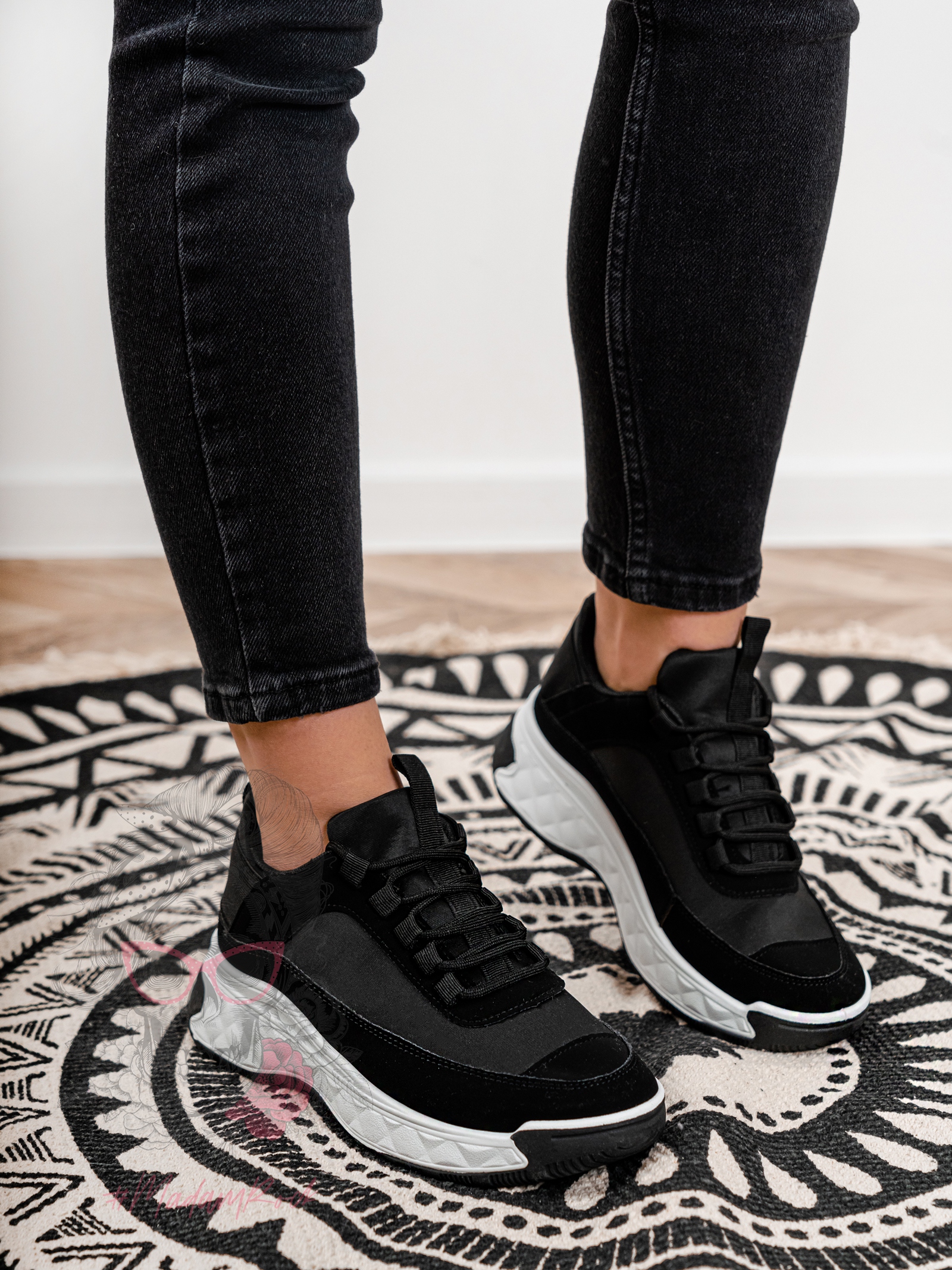 -wyprzedane-Buty sportowe Madam Osslo czarne -wyprzedane-Buty sportowe Madam Osslo czarne