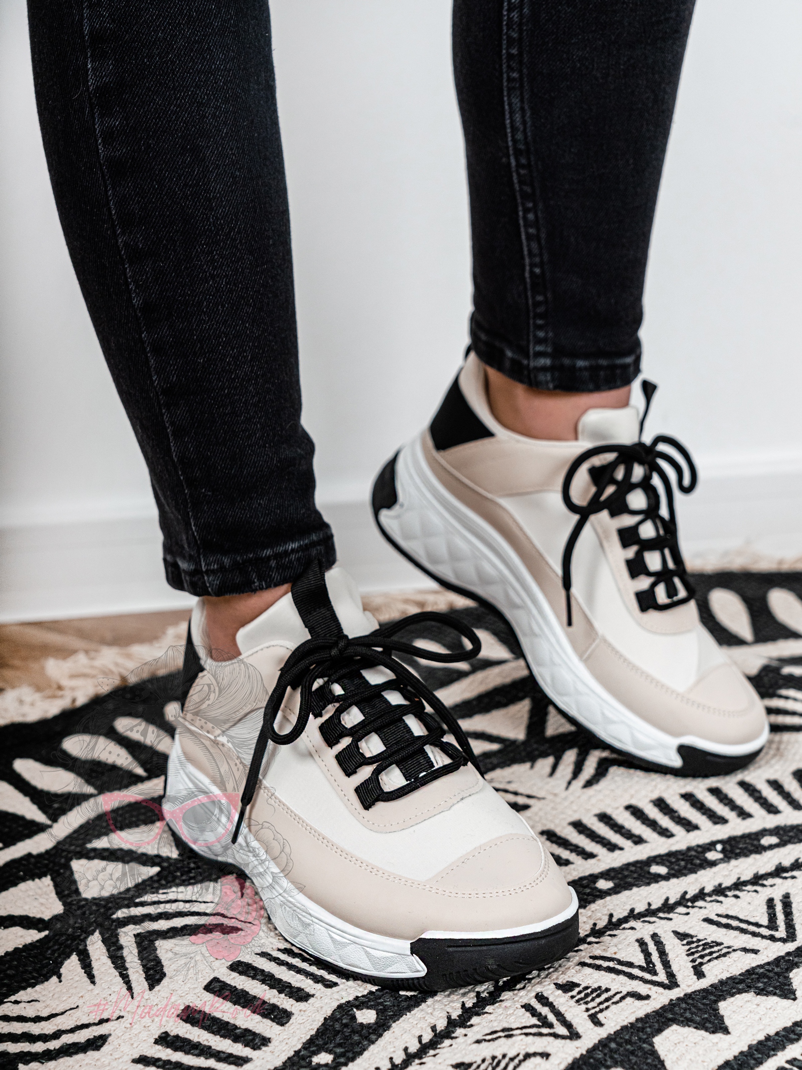 -wyprzedane- Buty sportowe Madam Osslo beżowe -wyprzedane- Buty sportowe Madam Osslo beżowe