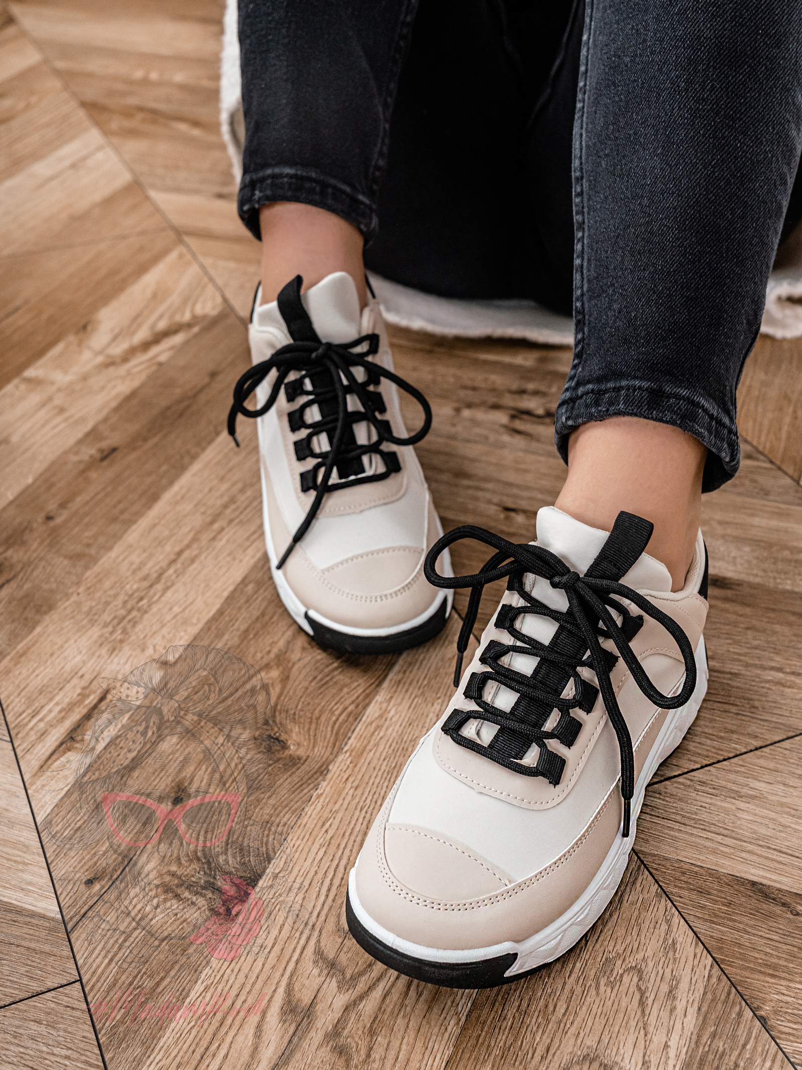 -wyprzedane- Buty sportowe Madam Osslo beżowe -wyprzedane- Buty sportowe Madam Osslo beżowe