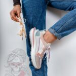 Buty sportowe Madam Vicet pudrowe