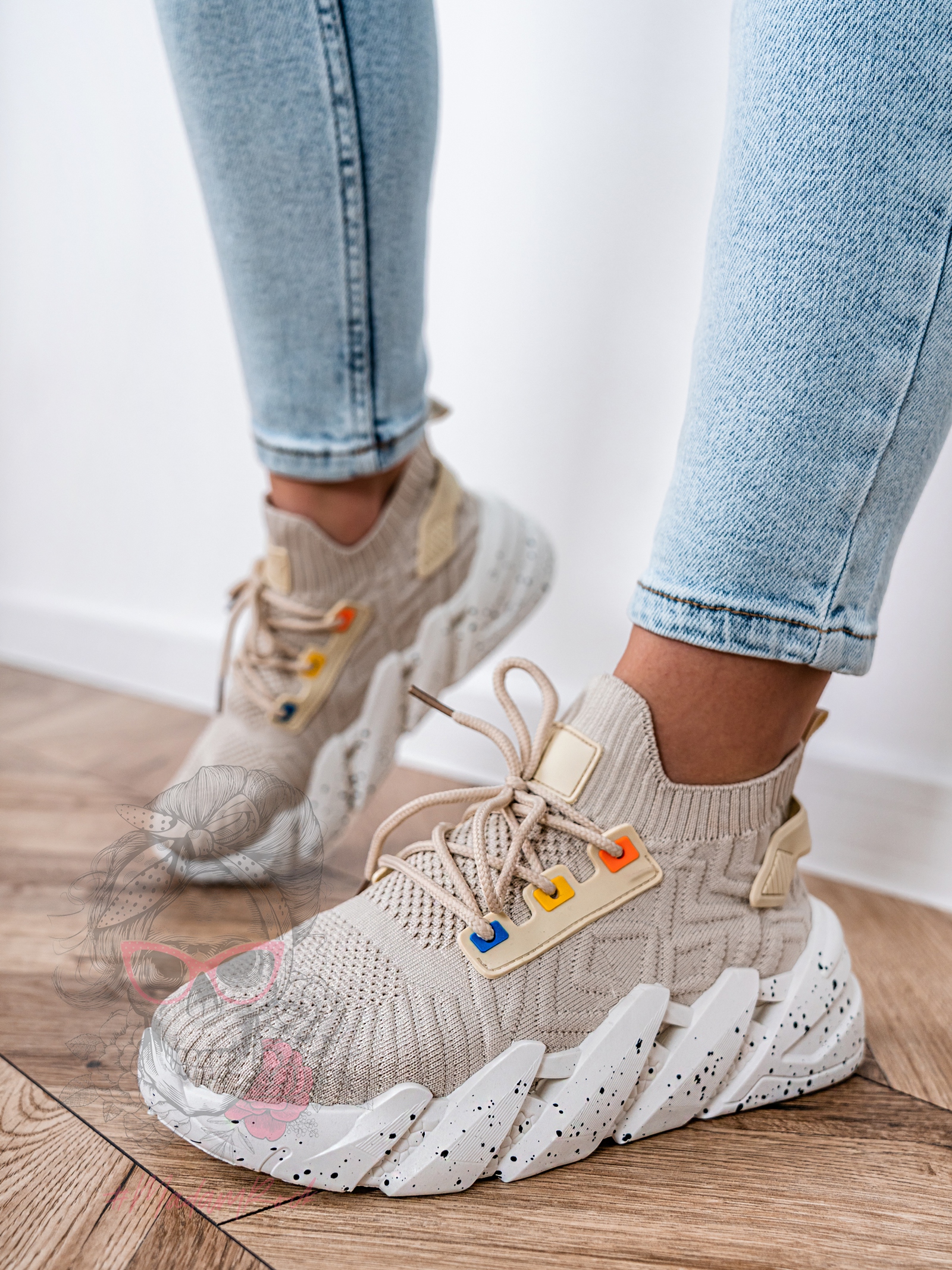 Buty sportowe Madam Codeco beżowe