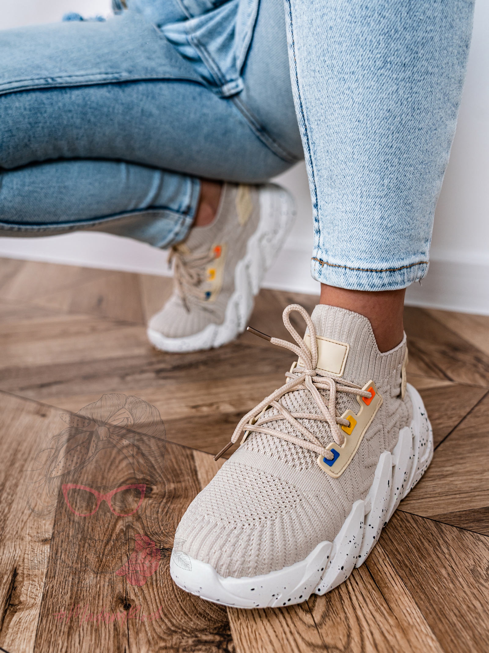 Buty sportowe Madam Codeco beżowe