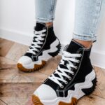 Trampki za kostkę Madam Lefo czarne