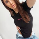 Body bawełniane Loose czarne