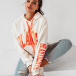 Bluza oversize z kapturem Big Olv ecru