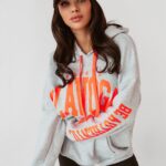 Bluza oversize z kapturem Big Olv szara